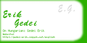 erik gedei business card